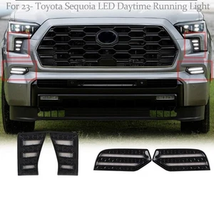 4pcs LED Daytime Running Light Turn Indicator Fog Lamp Bumper For Toyota Sequoia - Picture 1 of 9