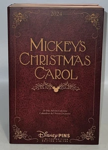 Mickey's Christmas Carol Misterioso Vitral 24 Pin Adviento Set 2024 LEER DESC - Imagen 1 de 15