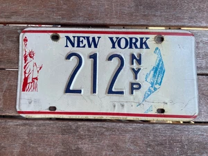 New York 80er Jahre Presse Nummernschild # 212 - Bild 1 von 2
