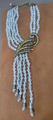 Collar Lavalier HEIDI DAUS Para Cascada Aguamarina Multi Hilo Gota Foto 1 de 4