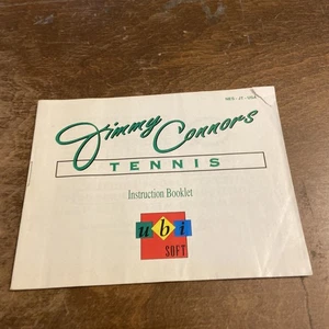 Jimmy Connors Tennis Manual Only NES Nintendo - Picture 1 of 3