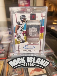 Earl Thomas III 2019 Panini Impeccable Extravagance Autograph /10 Silver Bar - Picture 1 of 2