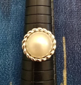 NUEVO Impresionante Anillo de Perlas Talla 8 en Plata de Ley 925 - Imagen 1 de 9