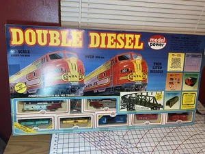 VTG Model Power Santa Fe Double Diesel Train Set Sealed New In Box Check Picture - Picture 1 of 6