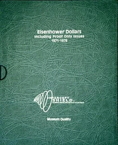 Intercept Shield Coin Album For US Eisenhower Dollars 1971 - 1978 Free Slipcase - Picture 1 of 4