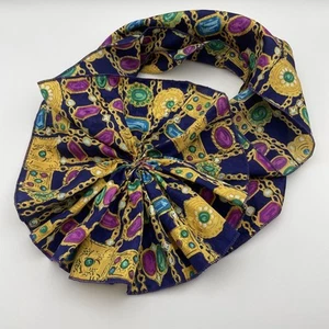 "Collar Mademoiselle Vintage Bufanda Gancho Lazo 8.5x24"" Colores Joya Oro Púrpura" - Imagen 1 de 6