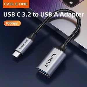 USB 3.2 Type C to USB Adapter OTG 10Gbps for Macbook iPhone 15 16 Huawei PC - Photo 1 sur 18