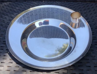 Christofle Coll. Gallia: Plato de cóctel en metal plateado Foto 1 de 4