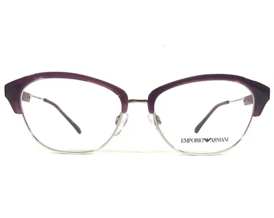 Monturas de gafas Emporio Armani EA3115 5611 púrpura transparente plata redondas 54-16-140 Foto 1 de 4