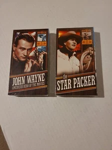JOHN WAYNE Vtg Collection 10 Movies on 2 VHS Tapes: NEW SEALED - Picture 1 of 4