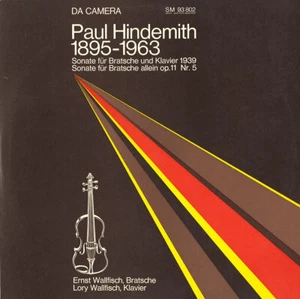 HINDEMITH Viola Solo Sonata, Sonata for Viola & Piano WALLFISCH Da Camera 93802 - Photo 1/3