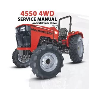 Mahindra 4540 4550 4WD Traktor Service Manual NEUESTES (6 Handbücher - USB) - Bild 1 von 3