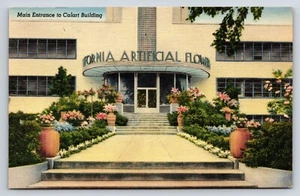 Cartolina Providence, RI The Calart Building Ingresso CA Fiore Artificiale Co. - Foto 1 di 2
