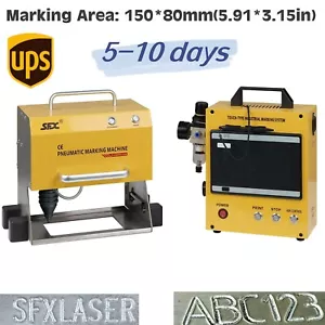 Deep Dot Peen Marking Machine 150*80mm for Metal Chassis Number VIN Code Printer - Picture 1 of 5