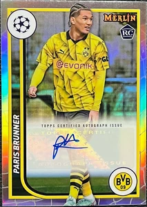 Paris Brunner 2023-24 Merlin UEFA Club #AH-PB Autograph Variation Refractor (RC) - Picture 1 of 2