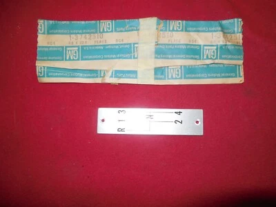 NOS 1957 - 1962 Chevrolet Corvette console shift pattern plate new old stock GM - Image 1 of 4