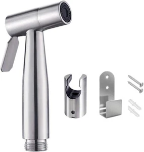 Spruzzatore ad Alta Potenza Doccetta a mano per Bidet Lavandino Acciaio Inox - Foto 1 di 6