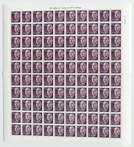 España Pliego de 100 Sellos Edifil 1.150. General Franco. - Imagen 1 de 2