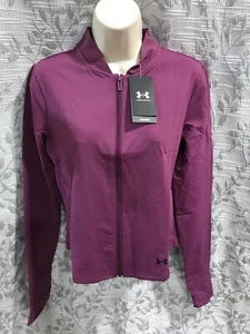 Under Armour Women's Size M Purple Full-Zip Meridian Bomber Jacket $80 NWT - Picture 1 of 7