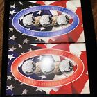 2005 P and D State Quarters - Bu Satin Finish-in Plastic-Ten Coins- Coa