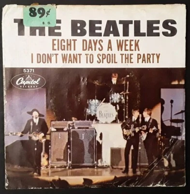 Beatles Capitol 5371 8 Days A Week Picture Sleeve Spoil Party Scranton Vinyl 45 - Image 1 of 4