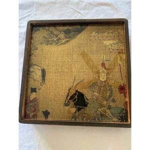 Vintage Set 3 orientalische bemalte Kunsttafeln aus Holz - Bild 1 von 12