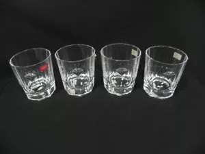 4 neue Cristal D'Arques Damantis Muster 10 Unzen Rocks Brille mit erhabenem Diamanten - Bild 1 von 11