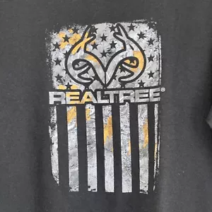 RealTree Short Sleeve Graphic T-Shirt Size 2XL Black - Picture 1 of 4