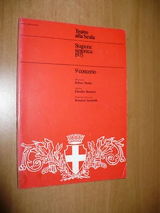 TEATRO ALLA SCALA STAGIONE SINFONICA 1975 9° CONCERTO ZOLTAN PESKO C. DESDERI - Picture 1 of 1