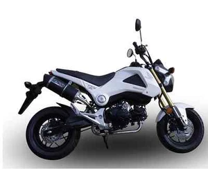 HONDA MSX 125 GROM 2013 GPR FULL EXHAUST SYSTEM FURORE BLACK SLIP ON MUFFLER RC - Picture 1 of 8
