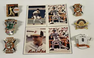 Baltimore Orioles Cal Ripken Jr. 6 Lapel Pins plus bonus Magnets Rare Lot - Picture 1 of 21