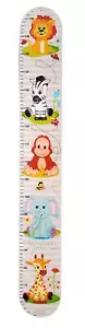 Wooden Decoration Height Chart Zoo Animals 120x10x880mm NEW Measure Wood Scale - Picture 1 of 1