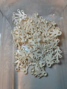 New #2423 White 4 X 3 Leaf — 50 Pieces Free Shipping— Custom & Compatible - Picture 1 of 2