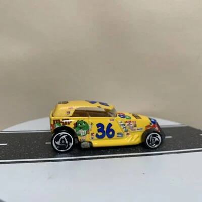 Hot Wheels Racing NASCAR #6 Phaeton M&M's #36 Ken Schrader Yellow w/Chrome SB NM - Image 1 of 4