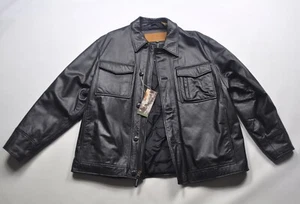 Chaqueta de cuero Timberland Weathergear negra XL rara vintage otoño 2000 - Imagen 1 de 13