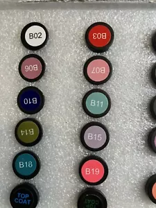 23 PCS Gel Nail Polish Set with Base Glossy and Matte Top Coat Multicolored Gel - Picture 1 of 4