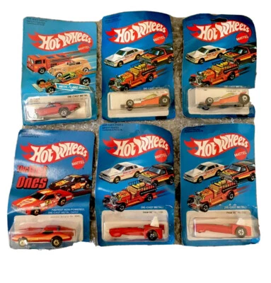 ⭐️⭐️⭐️  Hot Wheels Lote de 6 tarjetas antiguas, tarjetas deformadas, etc. Ver fotos Foto 1 de 4