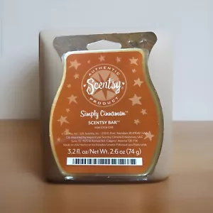 Scentsy Wax Bar (8 Count Cubes) Melts Simply Cinnamon 3.2 fl oz Authentic Scent - Picture 1 of 5
