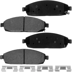 Front Ceramic Brake Pads D1080 For Jeep 2006-2010 Commander Grand Cherokee C7 - Picture 1 of 5