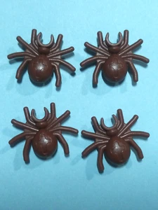 LEGO LOT 4 Brown Spiders Figure vintage - Picture 1 of 3