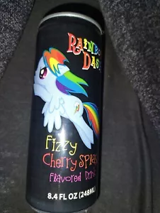 Rainbow Dash Fizzy Cherry Splash empty drink can MLP:FIM My Little Pony - Picture 1 of 3
