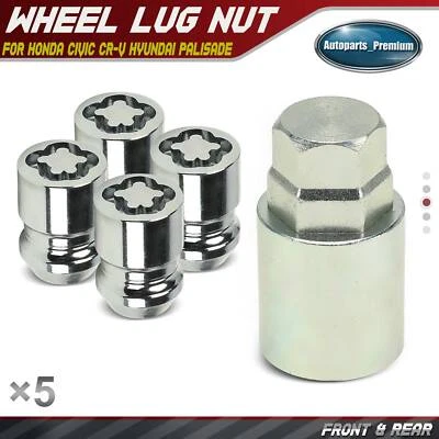 5x Tuerca de rueda M12-1.5 para Lexus ES300h ES350 GX460 Mazda CX-5 CX-7 MX-5 MPV Foto 1 de 4