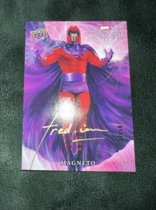 2022 Upper Deck Marvel Unbound Auto /50 Magneto fredian Auto 31/50 Gold - Picture 1 of 2