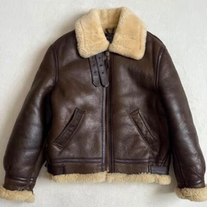Schott Type B-3 Flight Mouton Jacket Size 40 Made in USA - Picture 1 of 10