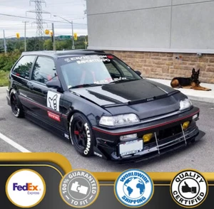 Car Bonnet Hood Bra For Honda Civic Hatchback & Sedan 1988 1989 1990 1991 EF - Picture 1 of 24