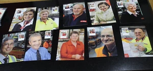 2009 200 YEARS OF AUSTRALIA POST STAMP MAXI CARD SET OF 10 - Foto 1 di 1
