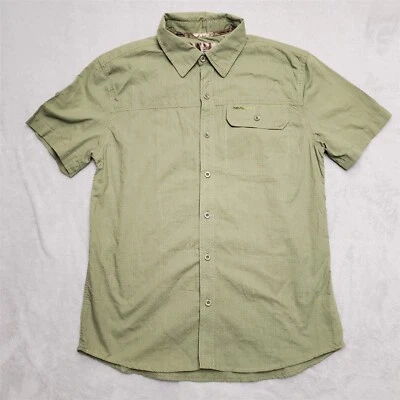 Real Tree Shirt Mens Medium Green Ripstop Work Short Sleeve Outdoor Casual - Image 1 of 4