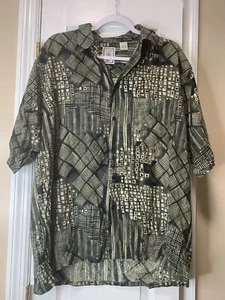 Vintage Herren Roundtree And Yorke Knopfleiste 100% Seide Gr. L - Bild 1 von 3