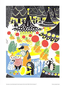 Póster Moomin Parque de Diversiones Tove Jansson 24 x 30 cm - Imagen 1 de 1