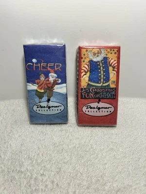 Set Of 2 Designer Collection Christmas Pocket Tissues In Sealed Packs  - Image 1 of 4